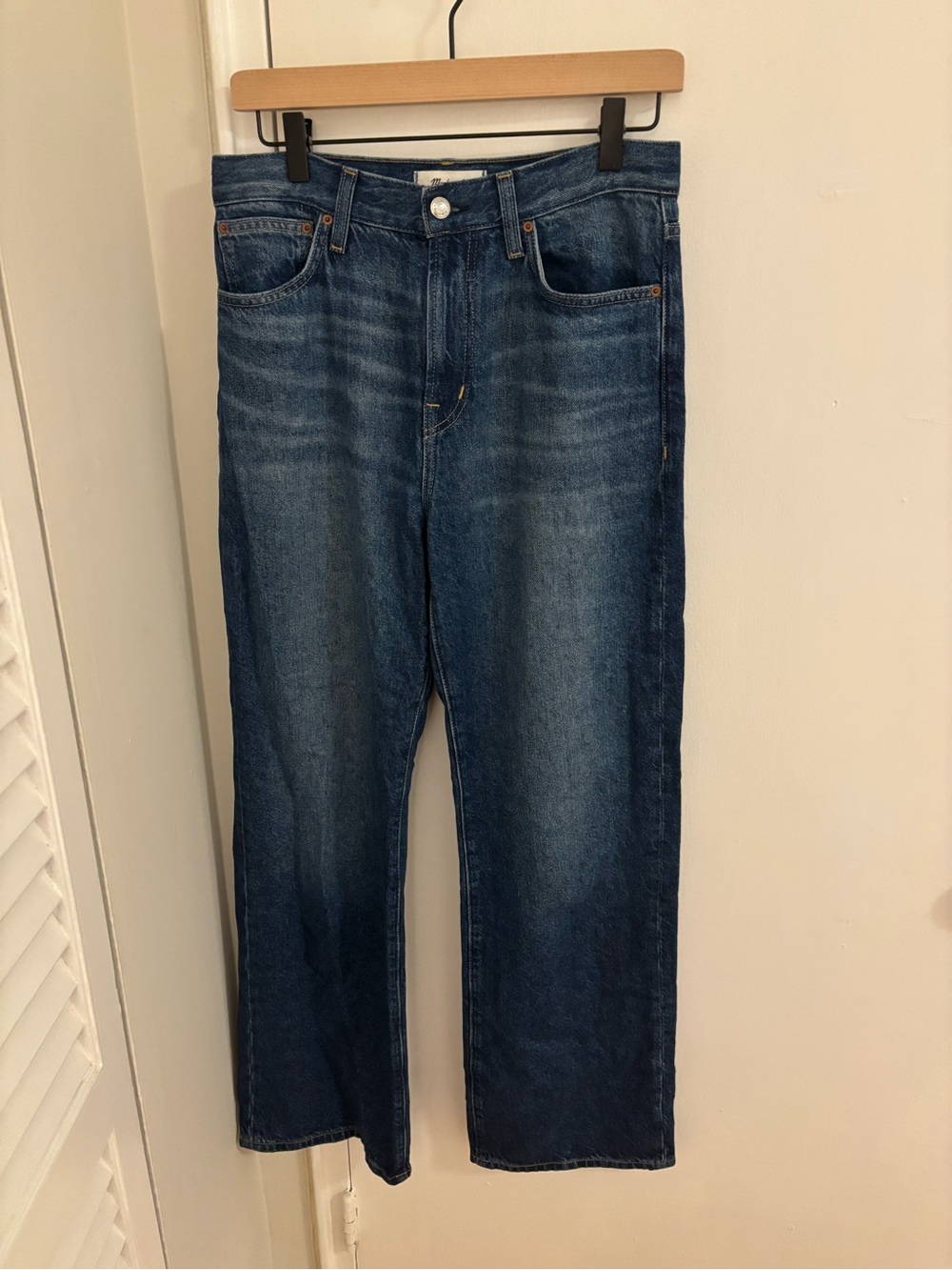 Madewell the perfect vintage wide leg jeans in airy denim